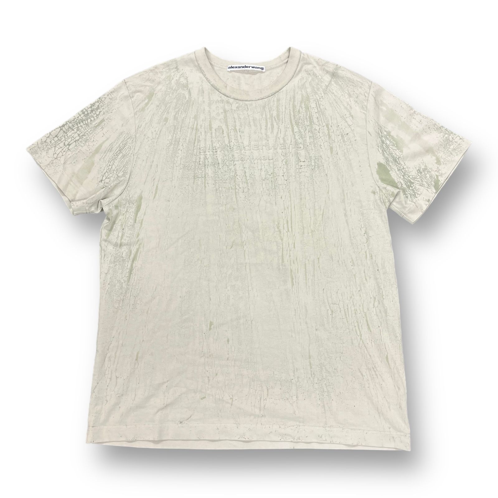定価45100円 国内正規 美品 ALEXANDER WANG PLASTER DYED S/S T EMBOSS 