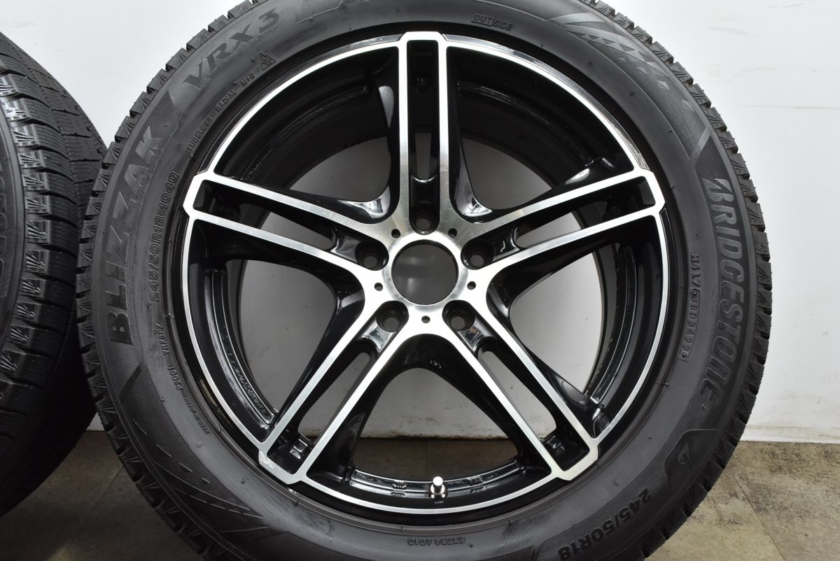 バリ溝 ケレナーズ 18in 8J 40 PCD120 ブリヂストン ブリザック VRX3 245|50R18 BMW F25 X3 F26 X4 スタッドレス 交換用 BUZ-MARSEILLE_FR