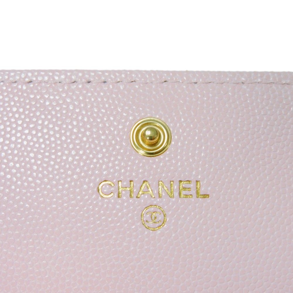 CHANEL シャネル 19 ロング フラップ ウォレット CCマーク キルティング ラインストーン パステル グレインド シャイニー カーフ スナップボタン ロングウォレット 32番台 マトラッセ クリスタル ココマーク ライトピンク 長財布 AP2740