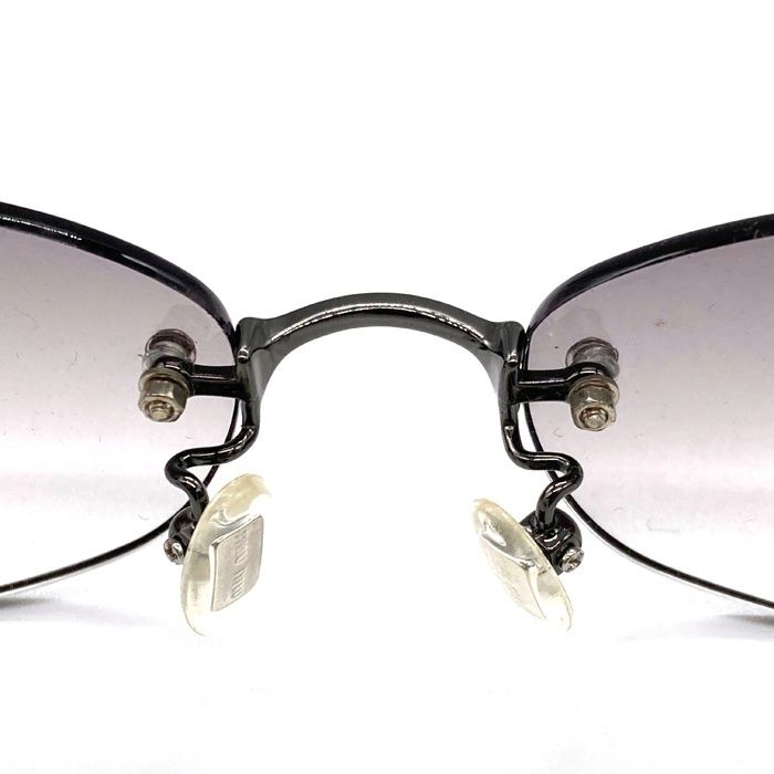 ☆miu miu ミュウミュウ サングラス SMU63G ケース付き ラインストーン