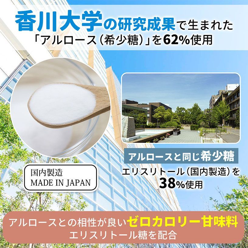 【NICHIGA／ニチガ公式】0kcal アルロース 200g エリスリトール配合 希少糖 ★カズレーザーと学ぶで話題★ 自然由来のゼロカロリー甘味料 [01]