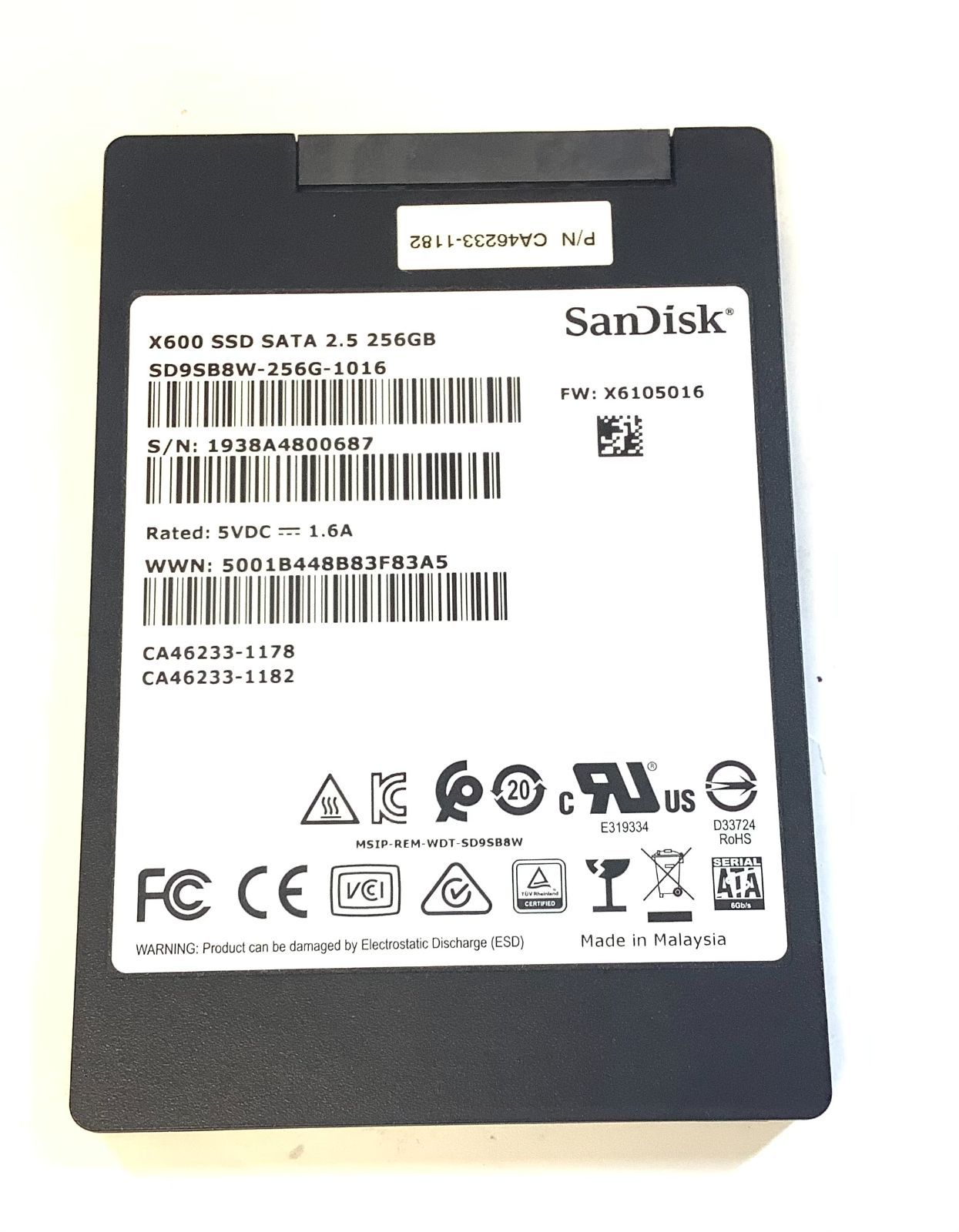 ③-SW27-SanDisk X600 2.5インチ 256GB SATA SSD 1点 - メルカリ