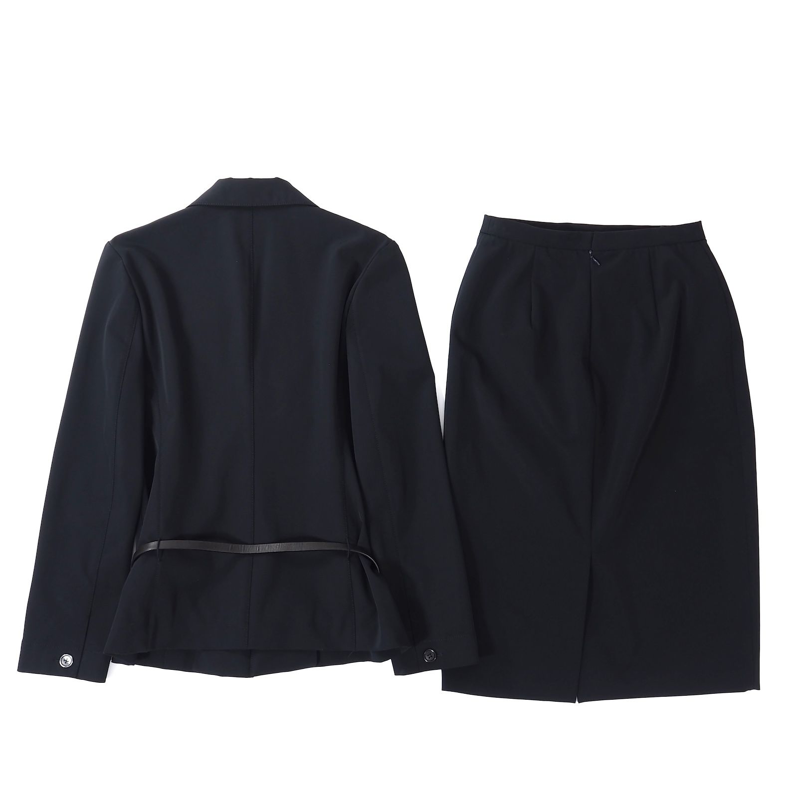 プラダ プラダ ジャケット スカート セットアップ スカートのみ プラダ PRADA レザーベルト付 セットアップ ジャケット スカート