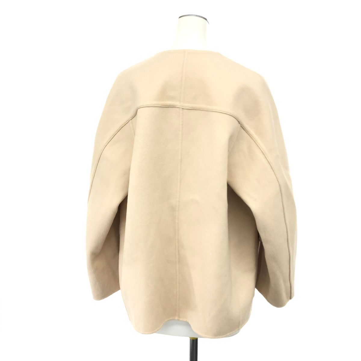 良好 Drawer ドゥロワー ノーカラージャケット サイズ:38 6522-299