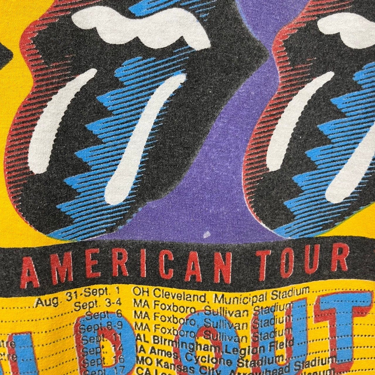 90s The Rolling Stones ローリングストーンズ Tシャツ バンドTシャツ アメリカンツアー Lips and tongue シングルステッチ 古着 古着屋 埼玉 ストリート オンライン 通販 アメカジ ビンテージ 2401906