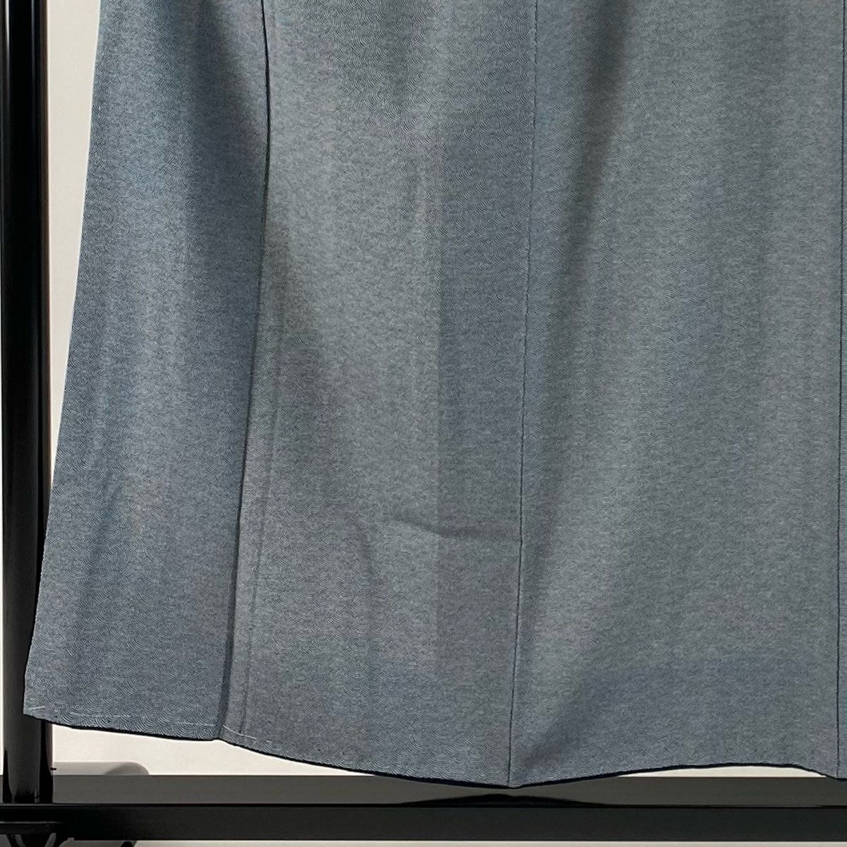 江戸小紋 身丈154cm 裄丈64cm M 袷 鮫 藍色 正絹