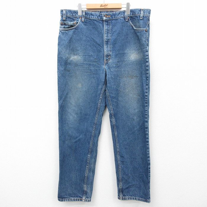 W42/古着 リーバイス Levis 540 ジーンズ メンズ 90s 大きいサイズ コットン 紺 ネイビー デニム spe 25jan17 中古 ボトムス ジーパン Gパ