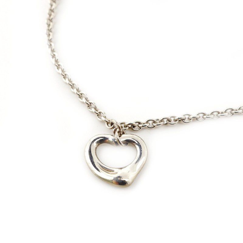 ティファニー Tiffany-Co. オープンハート ブレスレット シルバー925 約3g 6-4-105