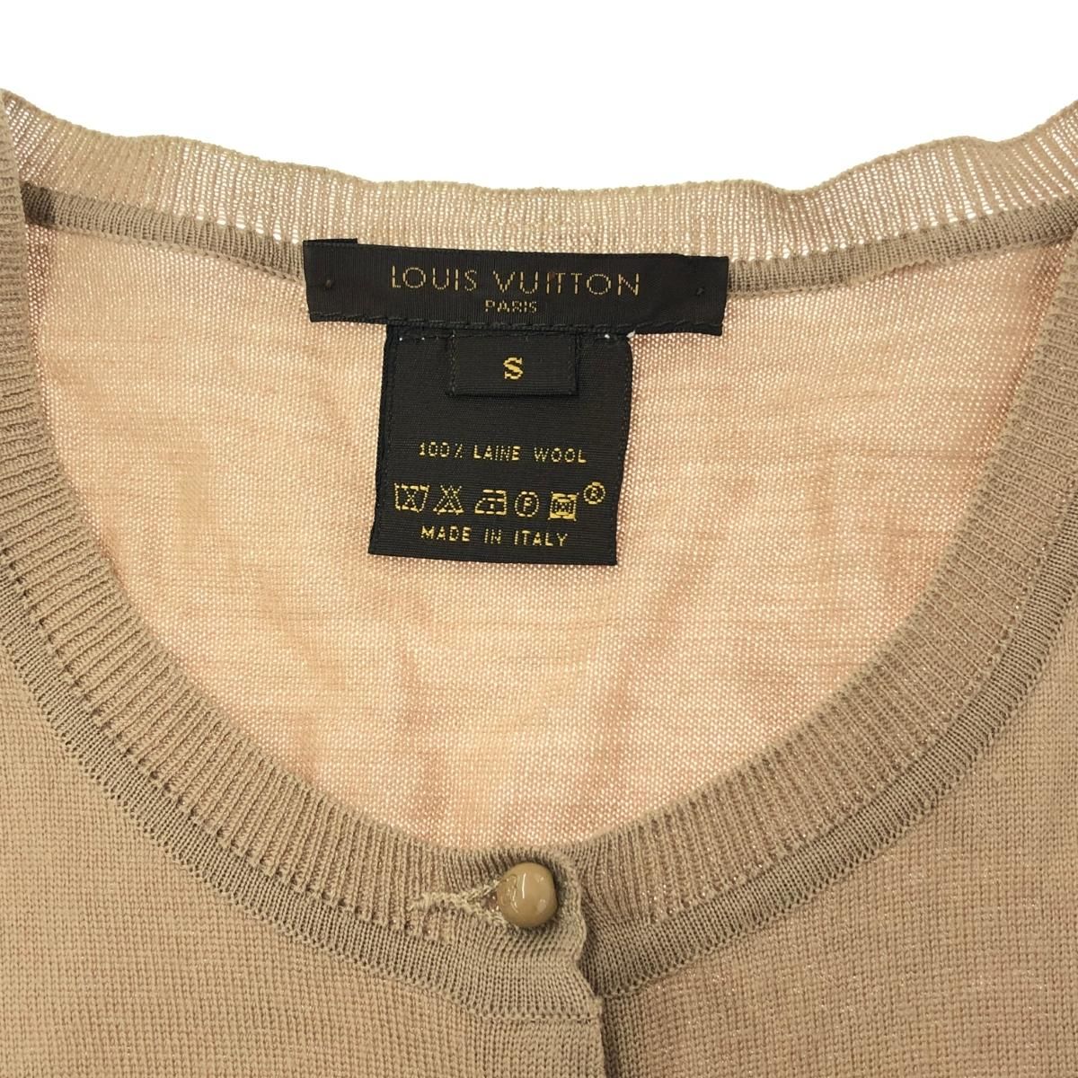 LOUIS VUITTON ルイヴィトン 長袖カーディガン サイズ:S ベージュ