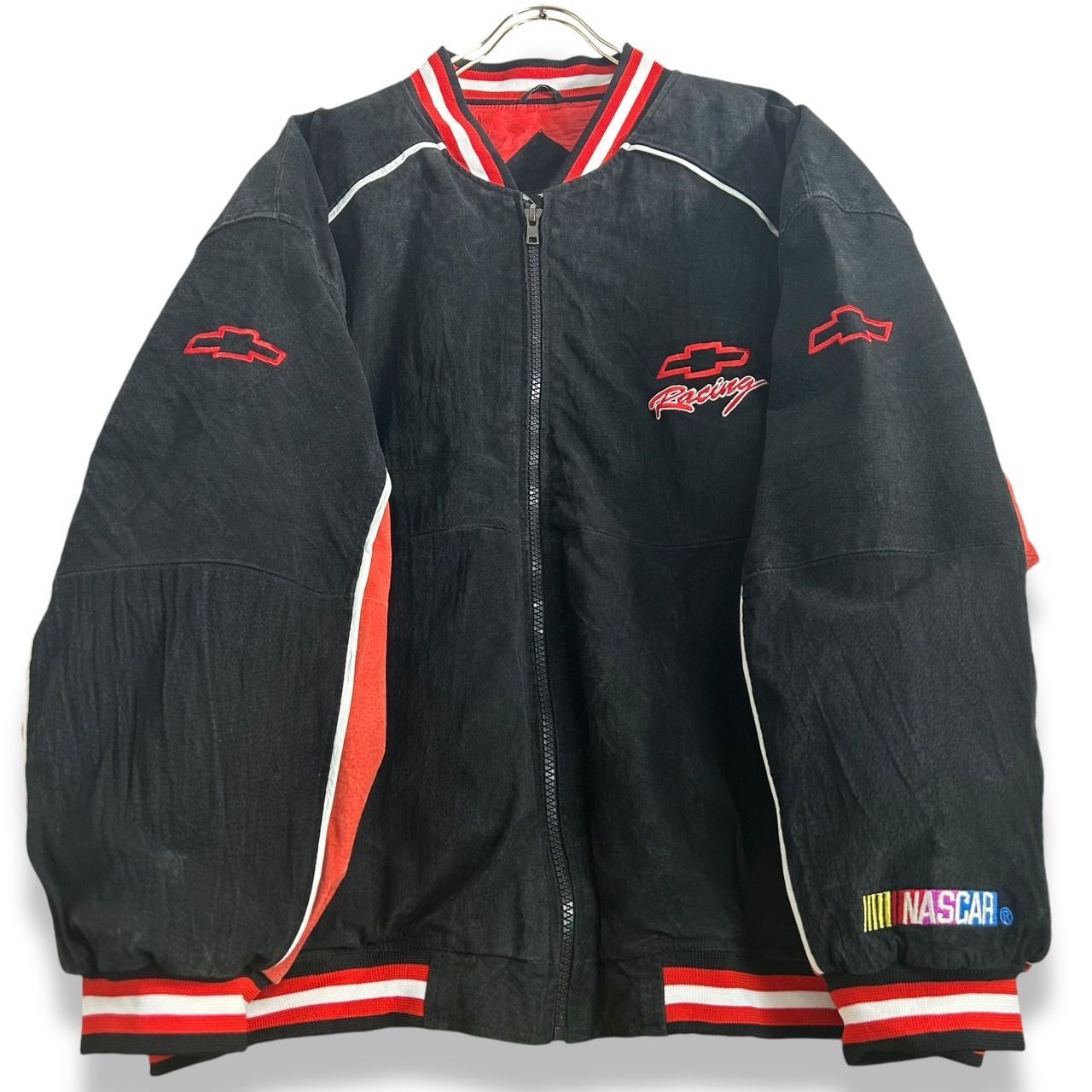 古着 90年代 NASCAR ナスカー レーシング レザージャケット ブルゾン 