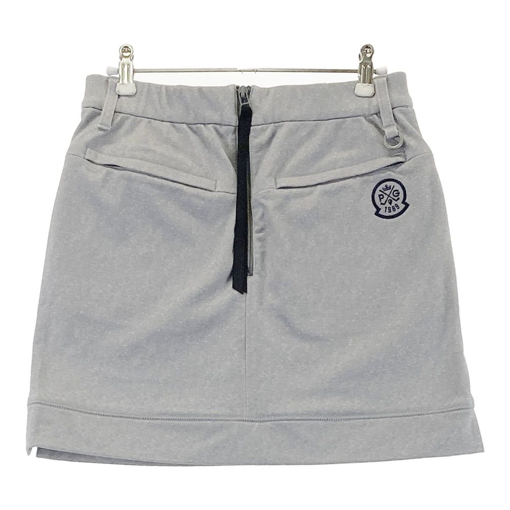 サイズ 0 PEARLY GATES パーリーゲイツ 055-2234116 裏起毛 ストレッチスカート ヘリンボーン柄 グレー系 240101535130 ゴルフウェア レディース ストスト