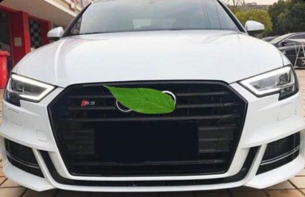 アウディ A3 8v 2017-2020 フロントグリル RS3ルック フロントガーニッシュ 外装カスタム