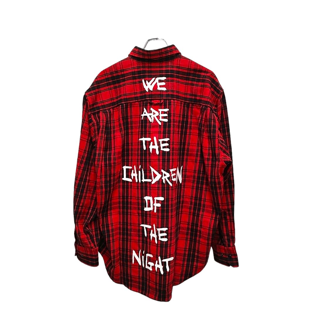 新品］VETEMENTS ANARCHY LOGO FLANNEL SHIRT 【公式通販】