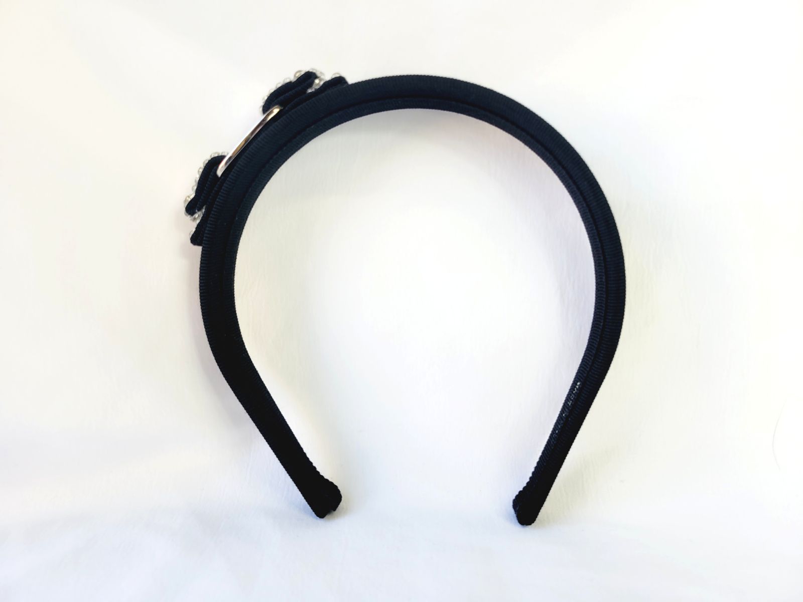 サルヴァトーレフェラガモ ラインストーン ヴァラリボン カチューシャ FERRAGAMO フェラガモ ヴァラリボン ラインストーン