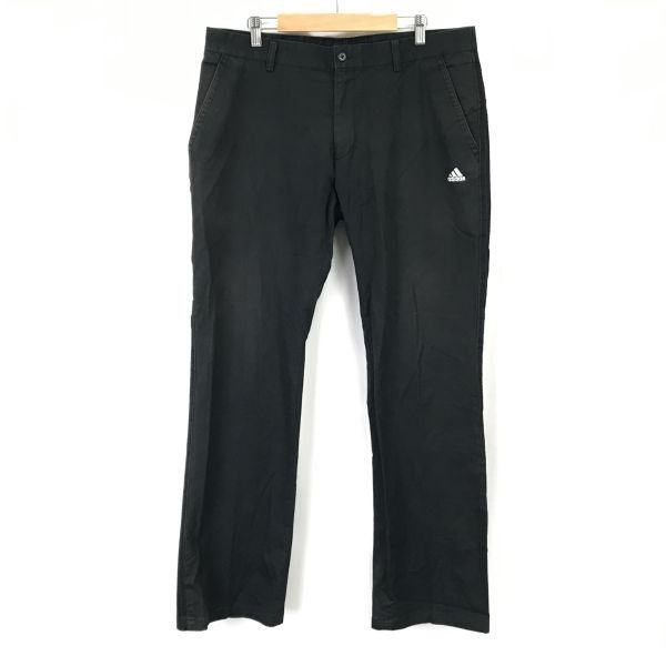 アディダス/adidas GOLF★コットン/スラックスパンツ【メンズ91/股下82cm/大きめL-XL/黒/black】ゴルフウェア/Pants/Trousers◆zBH483 #-19t