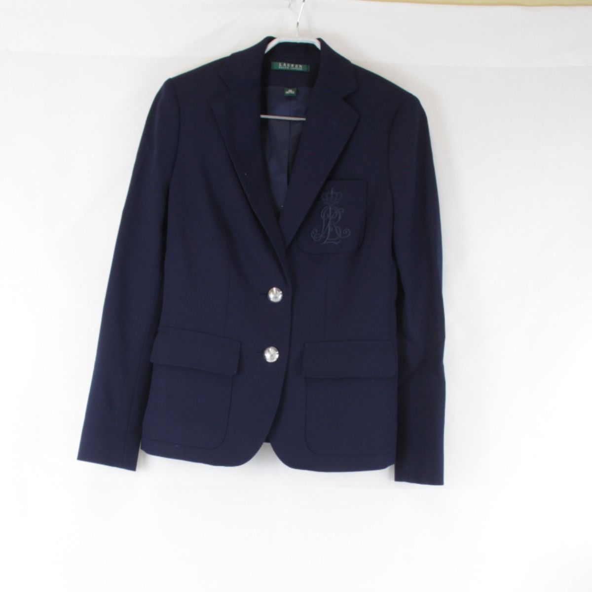 美品『USED』 ラルフローレン ブレザー ノーカラージャケット 美品『USED』 ラルフローレン ブレザー ノーカラージャケット