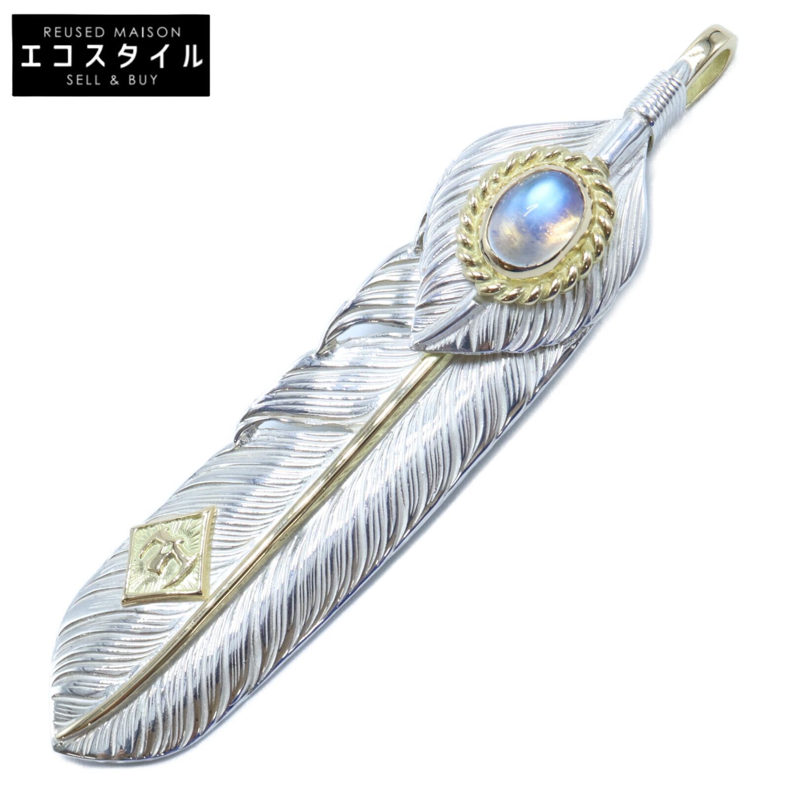 Taro Washimi 鷲見太郎 新品同様 925xK18 ブルームーンストーン Taro Washimi 鷲見太郎 新品同様 925xK18 ブルームーンストーン