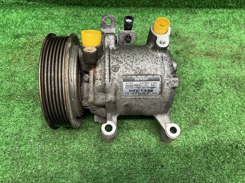 ワゴンR MH34S エアコンコンプレッサー FX 4WD デンソー 447280-3380 95200-50MD1 Z2S