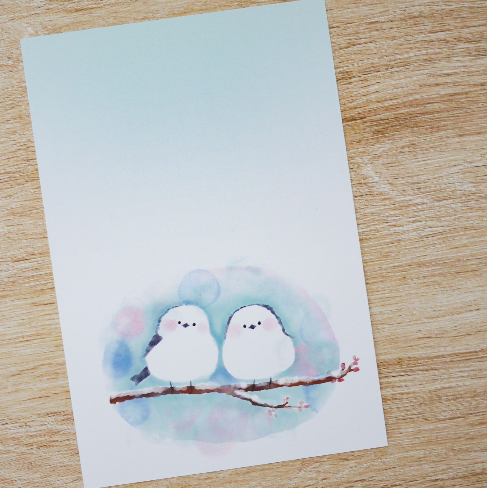 ✩︎chien0.0chien✩︎様‼️手描きカード35 シマエナガ絵葉書