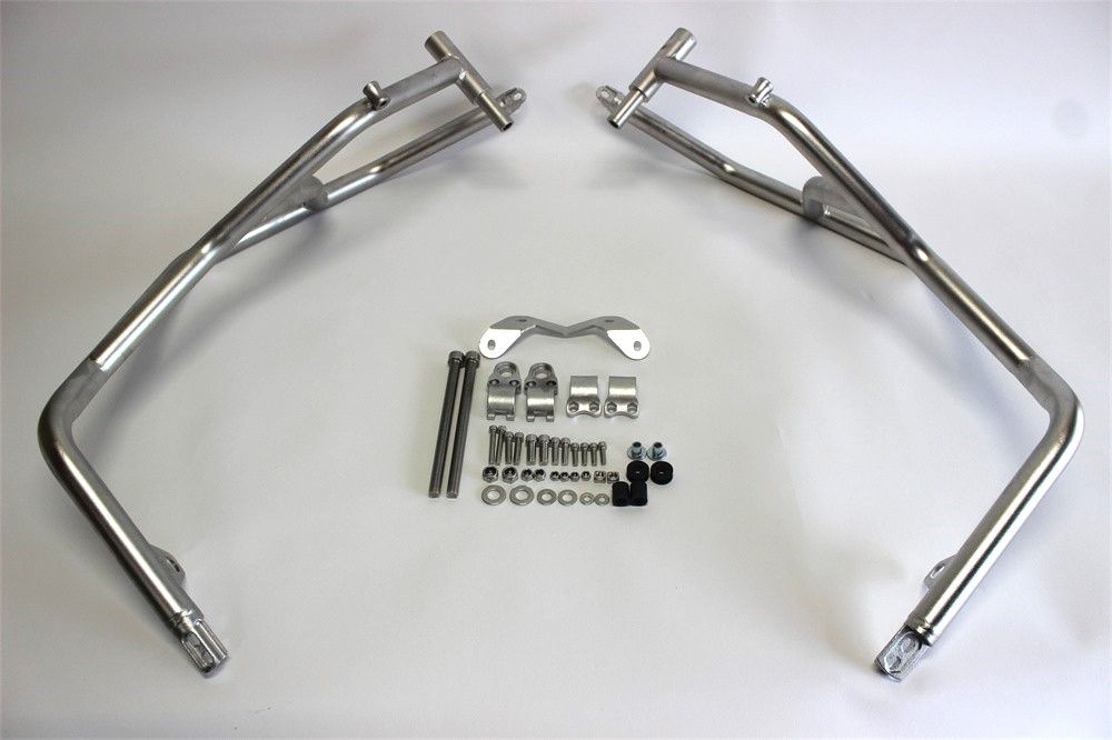 BMW用 S1000XR 2025 以降 ステンレス アッパー＆ アンダー エンジンガード set 銀