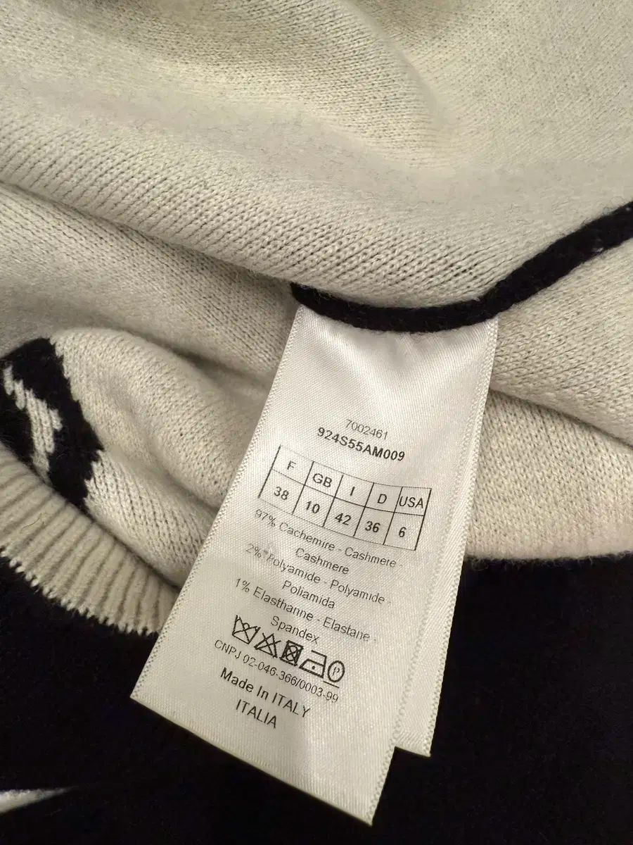  DIOR ディオール 黒 カシミヤ 長袖 ニット 38 長袖 ニット セーター