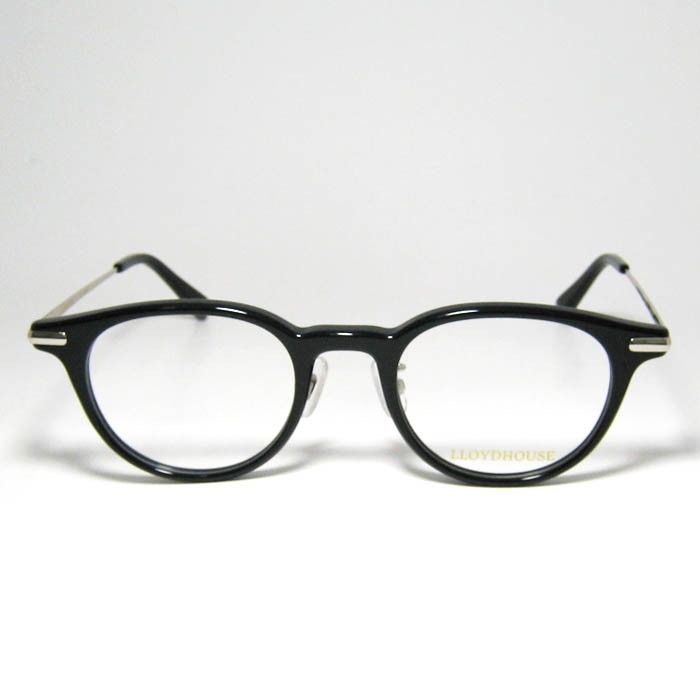LLOYDHOUSE ロイドハウス br クラシック 眼鏡 メガネ フレーム サングラス br LH073-BK-47 度付可 br ブラック