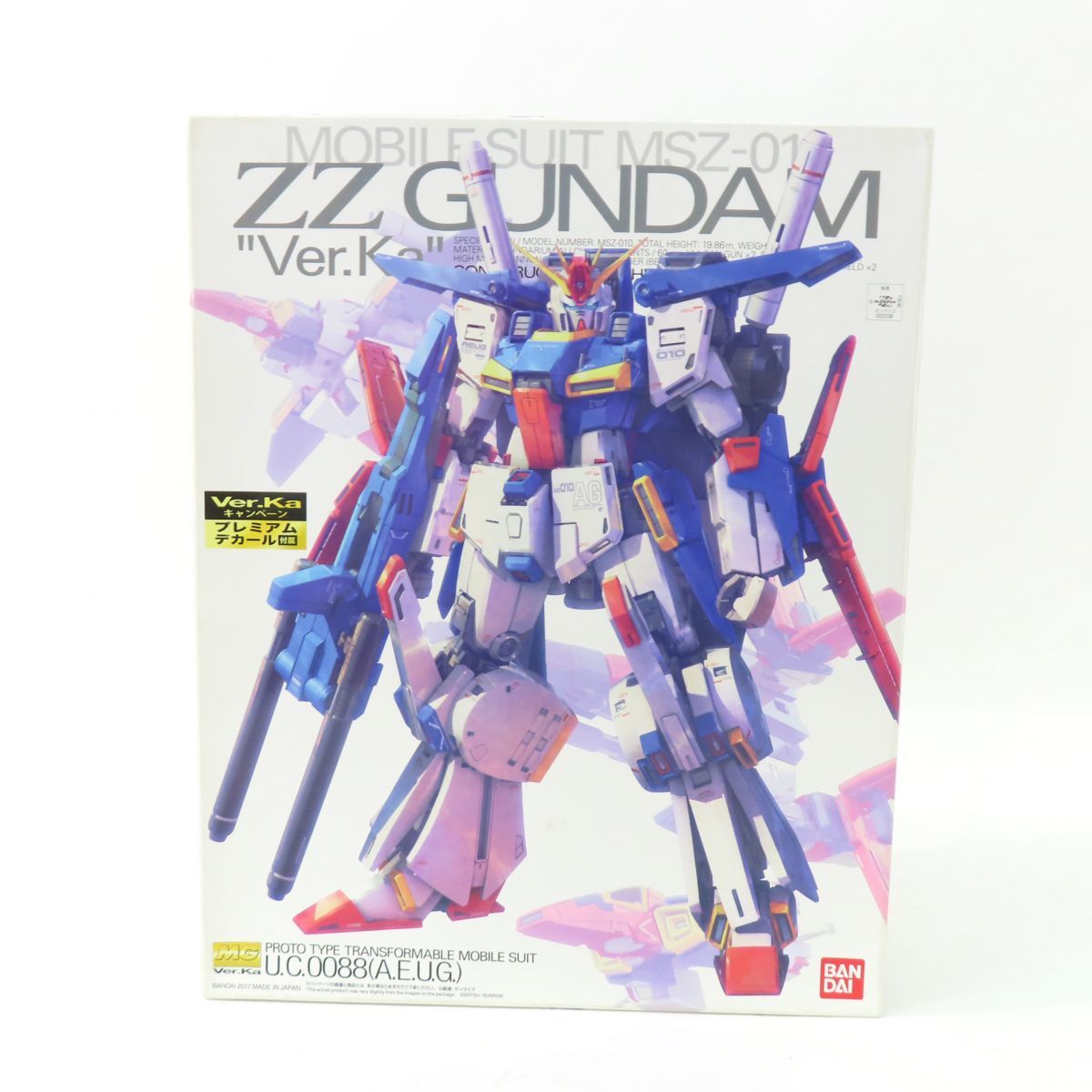 未組立 MG 1|100 機動戦士ガンダムZZ ダブルゼータガンダム Ver.Ka プラモデル 内袋未開封