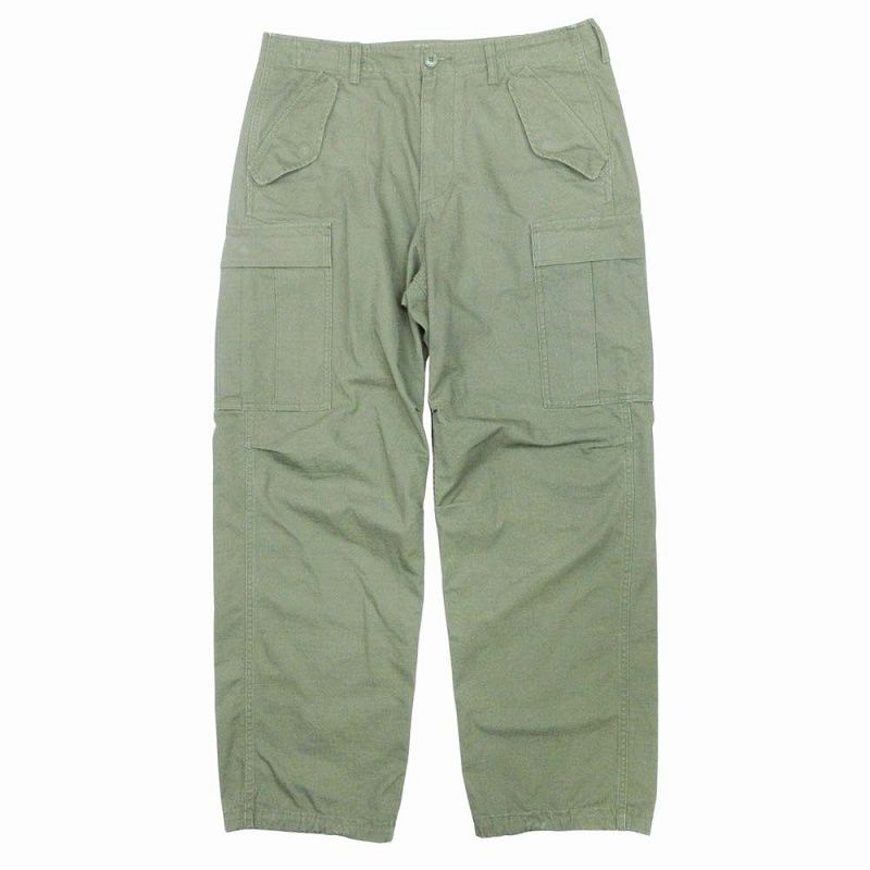 24AW ステューシー STUSSY Ripstop Military Cargo リップストップ ミリタリー カーゴパンツ ボトムス コットン 116668 サイズ32 カーキ モスグリーン メンズ|