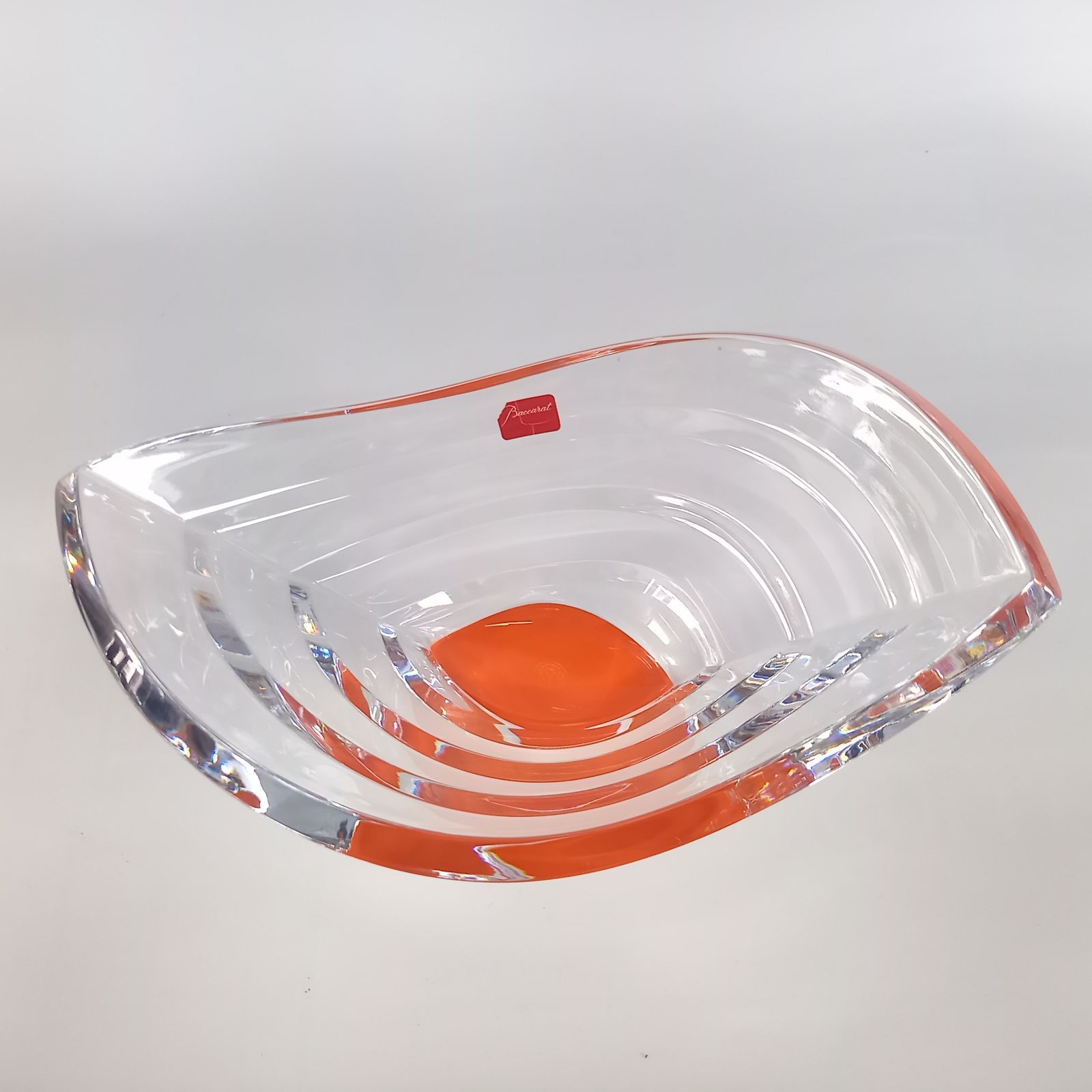 バカラ クリスタル ウェーブ フラワーベース 花瓶