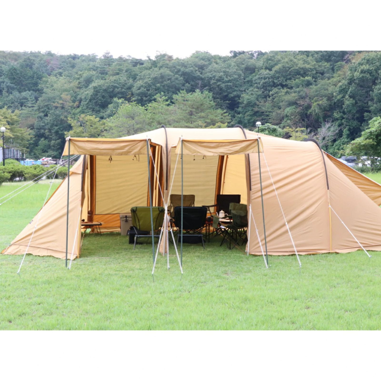 イグニオ 2ルーム型テント ドームテント カマボコ 4人用 キャンプ  