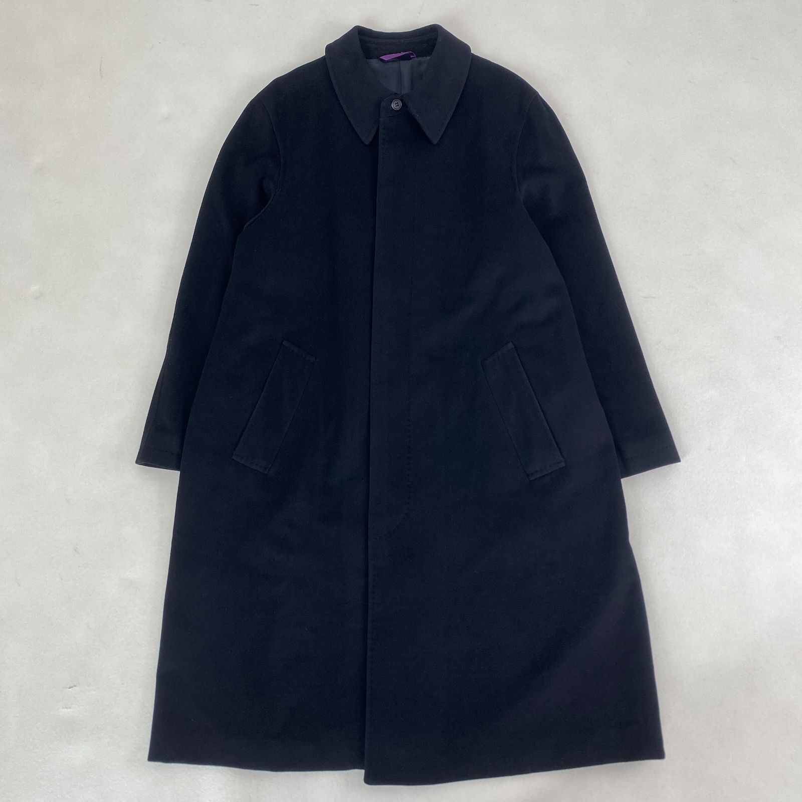 Paul Smith COLLECTION ステンカラーコート ウール カシミヤ ロングコート ポールスミスコレクション ブラック L XL相当