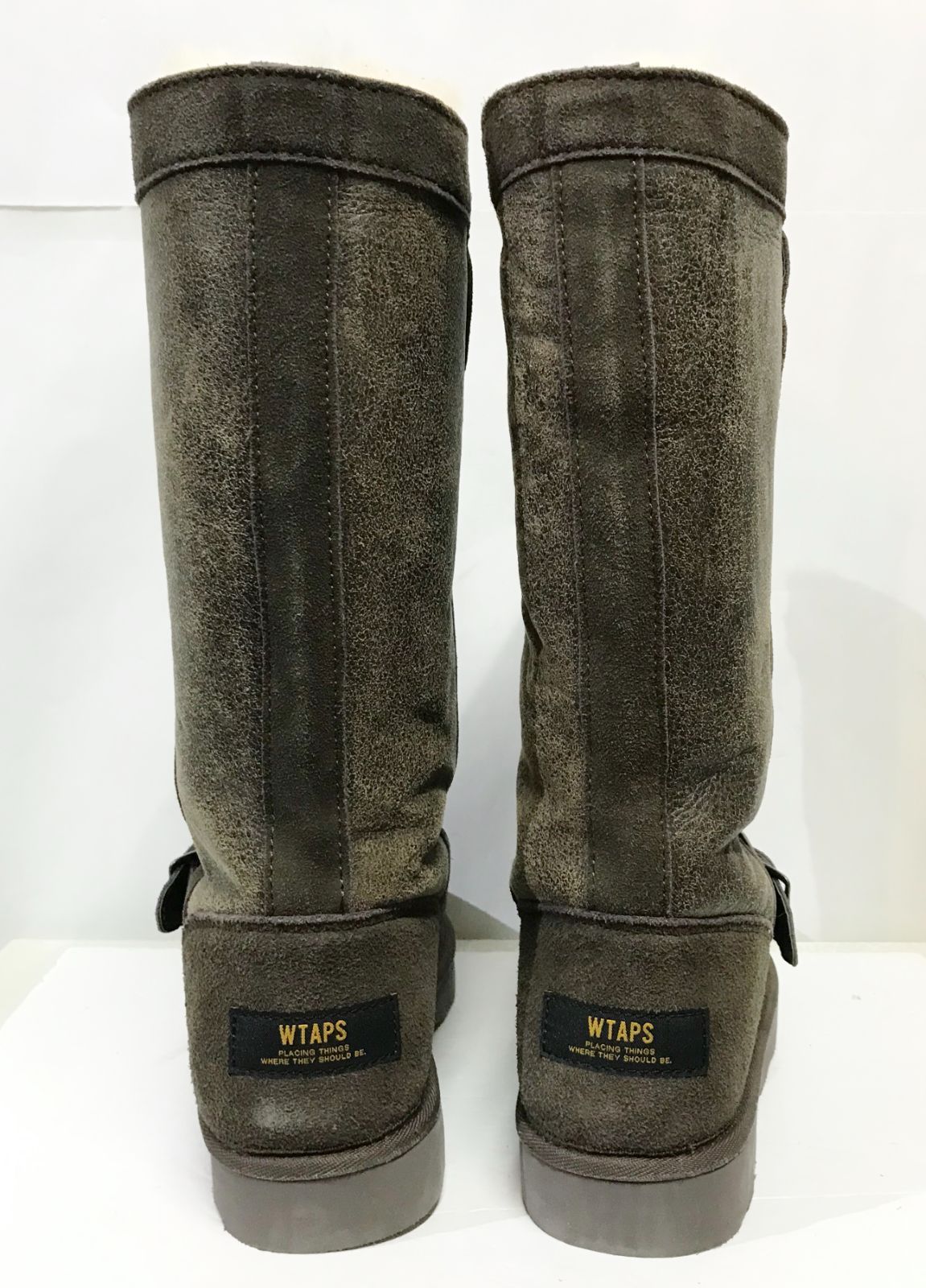 WTAPS A-6 LEATHER SHEEP BOOTS ムートンブーツ - メルカリ