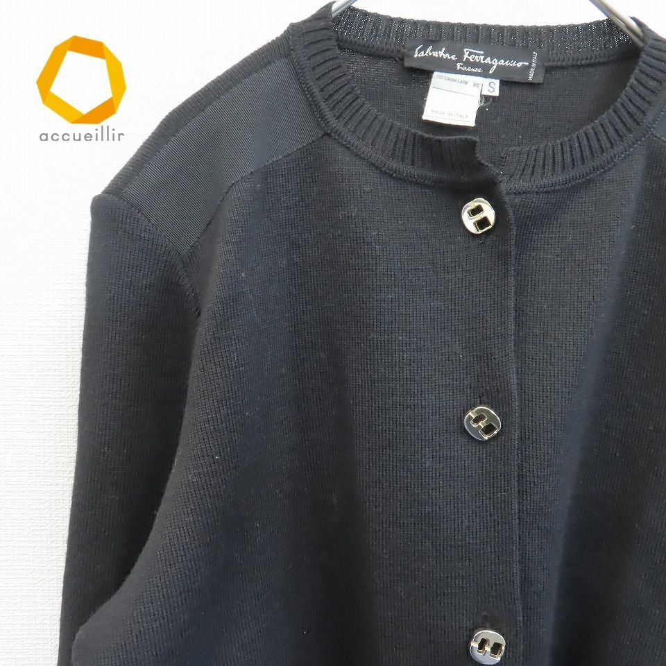 サルヴァトーレ フェラガモ Ferragamo イタリア製 ニット カーディガン  