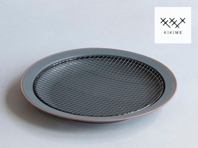 KIKIME amime プレート L 黒酸化網×グレー