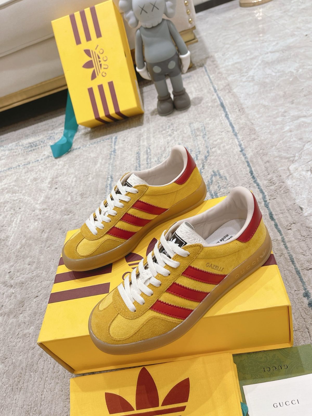 GUCCIグッチAdidaクローバー連名モデル徳訓シューズa91