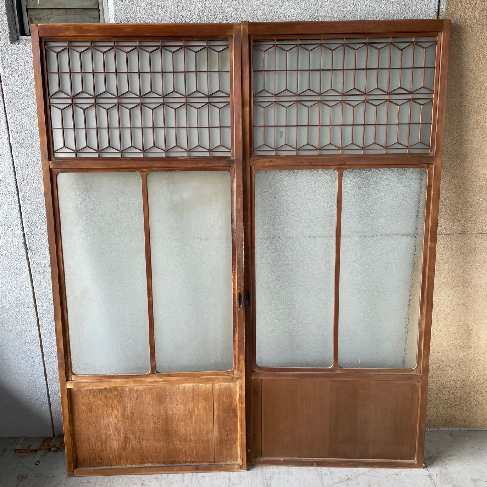 アンティーク建具 ガラス戸
