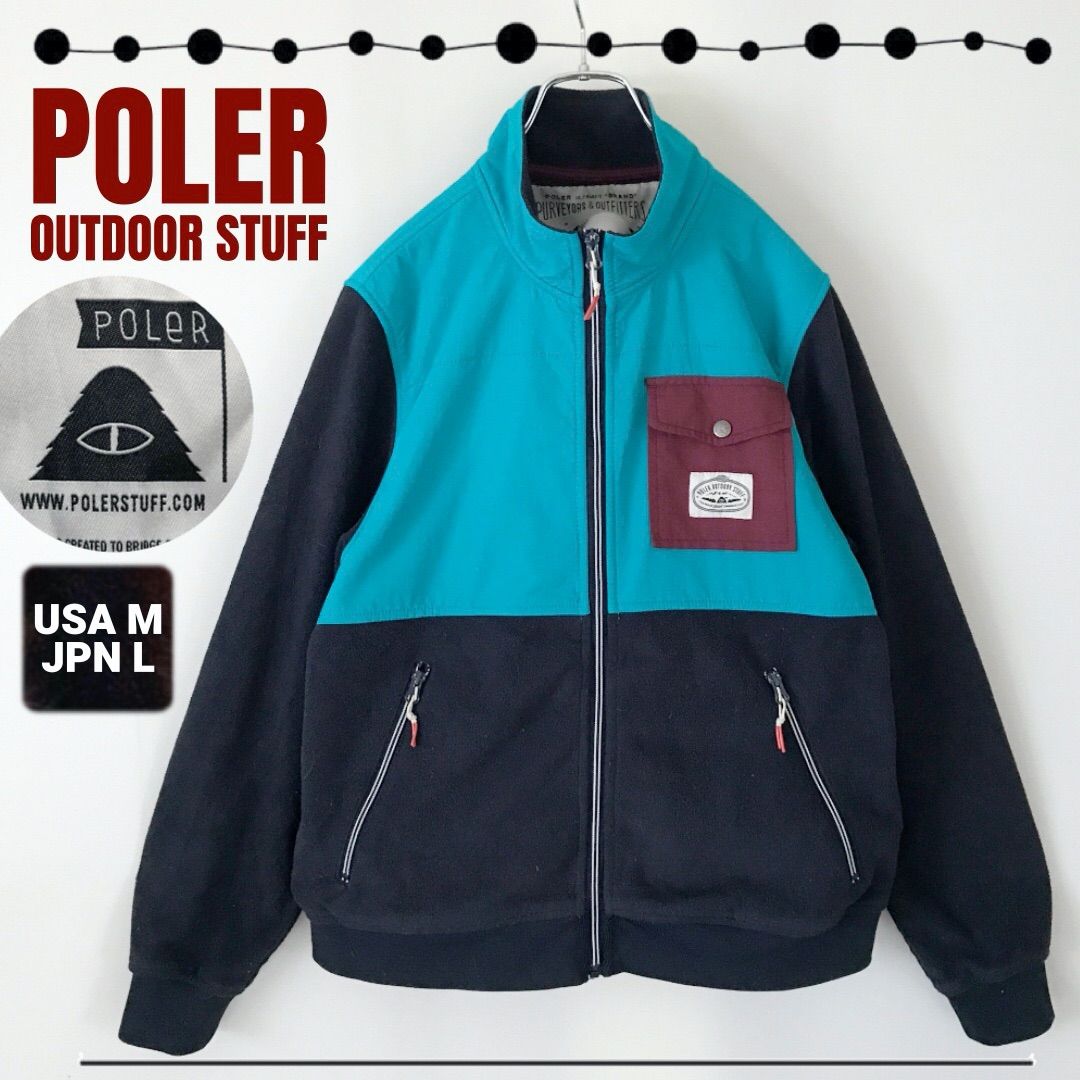 POLER OUTDOOR STUFF/ポーラー☆フリースxナイロンジャケット☆USA