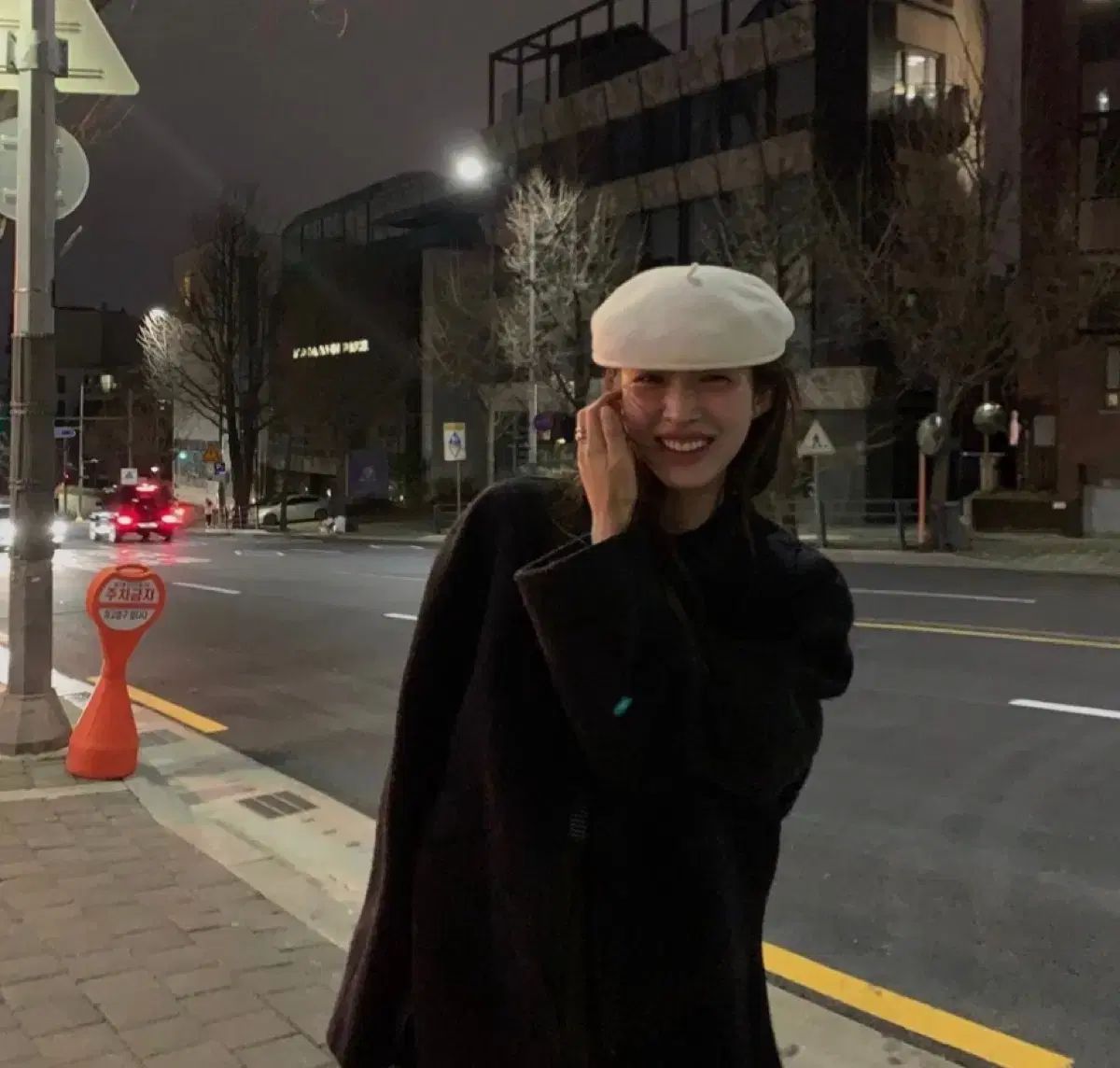 MARINE SERRE ポータル 刺繍 ウール ベレー帽 ベレー帽 韓国