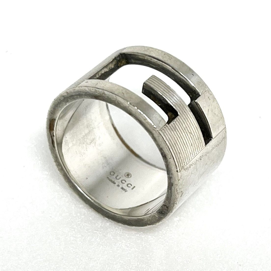 Gucci グッチ ブランデットGリング Ag925 グッチ gリング