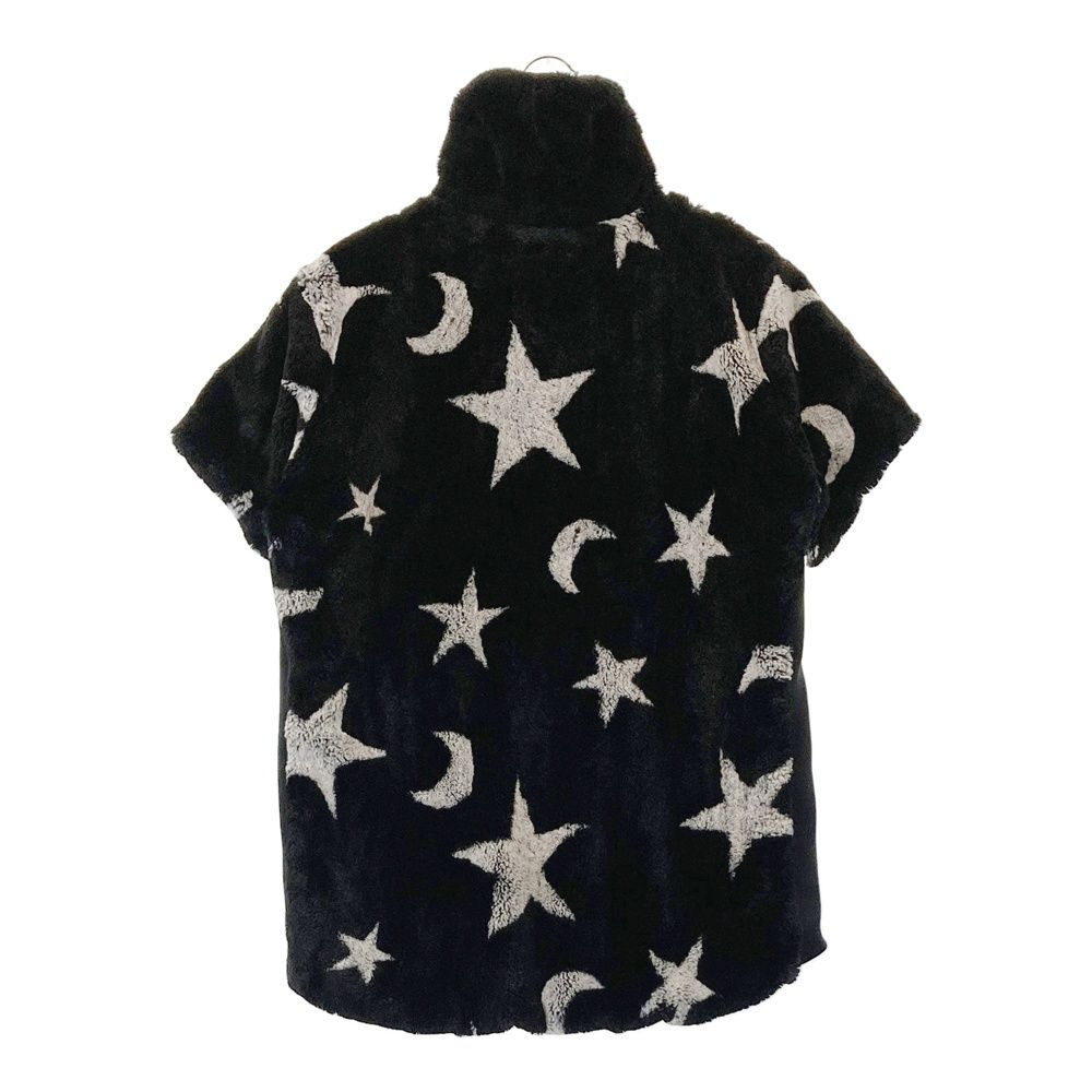 サイズ 2 DANCE WITH DRAGON ダンスウィズドラゴン 中綿 半袖ジャケット ボア 星 スター柄 ブラック系 240101477010 ゴルフウェア レディース ストスト
