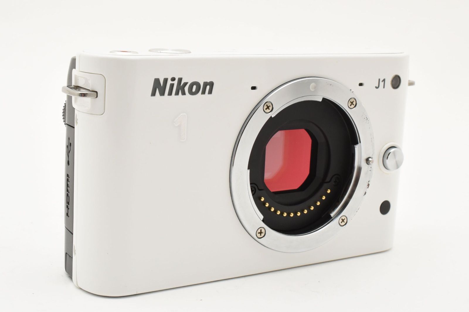 Nikon - ★美品級コンデション★スマホ転送★オールホワイト★ニコン1 J1 ☆美品級コンデション☆スマホ転送☆オールホワイト☆ニコン1 J1