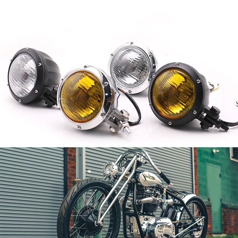 他購入不可　【けい商品】 ハーレー ビンテージヘッドライト アメリカン ガラス ショベル