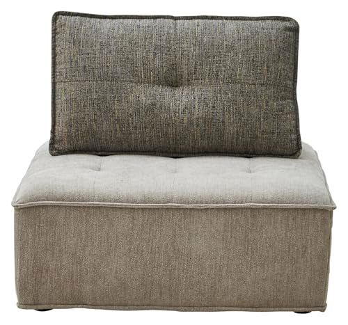 関家具 Sekikagu アイランドソファ ファブリック 1.5人掛け 90×90cm アイボリー ライトグレー ベリティ 447148