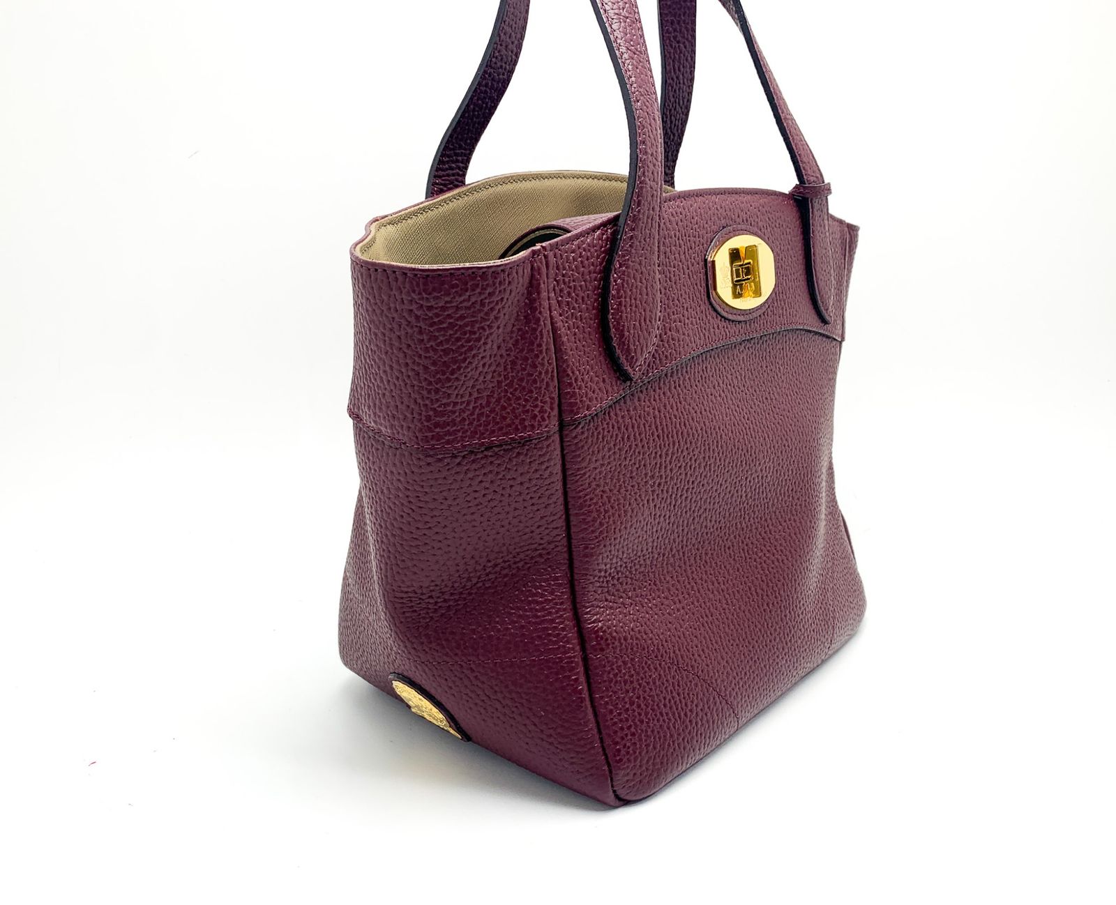 A.D.M.J エーディーエムジェイ 牛革 ベラトートバック ボルドー  