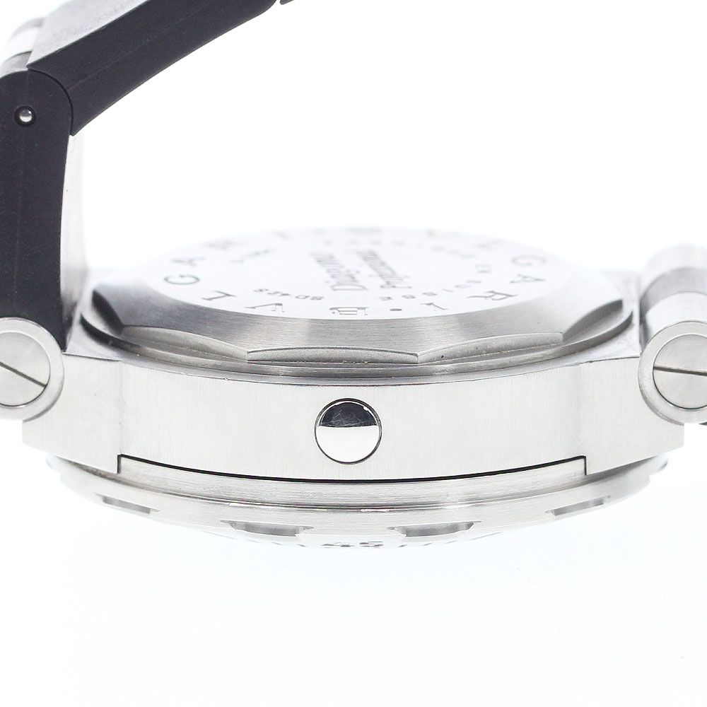  ブルガリ BVLGARI SD 42 S ディアゴノ スクーバ デイト 自動巻き メンズ 保証書付き_911848 自動巻き時計 腕時計(アナログ)