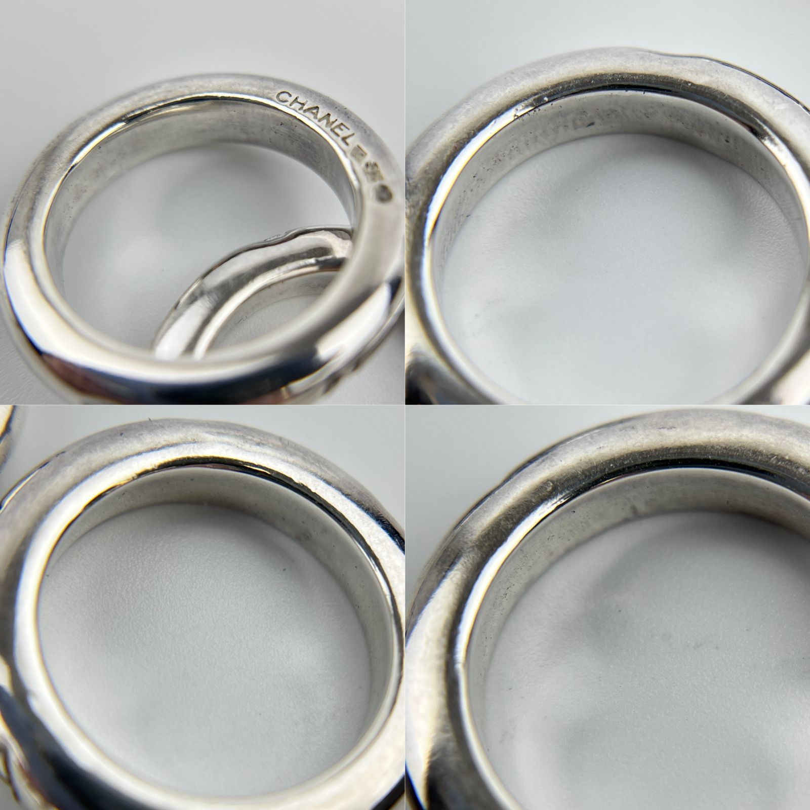 中古】CHANEL シャネル ココマーク アクセサリー ロゴリング 3つセット  