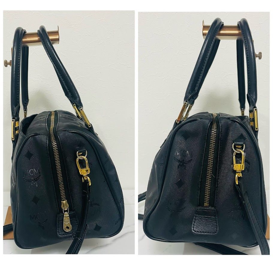 MCM エムシーエム モノグラム ヴィセトス柄 PVC レザー 2WAY