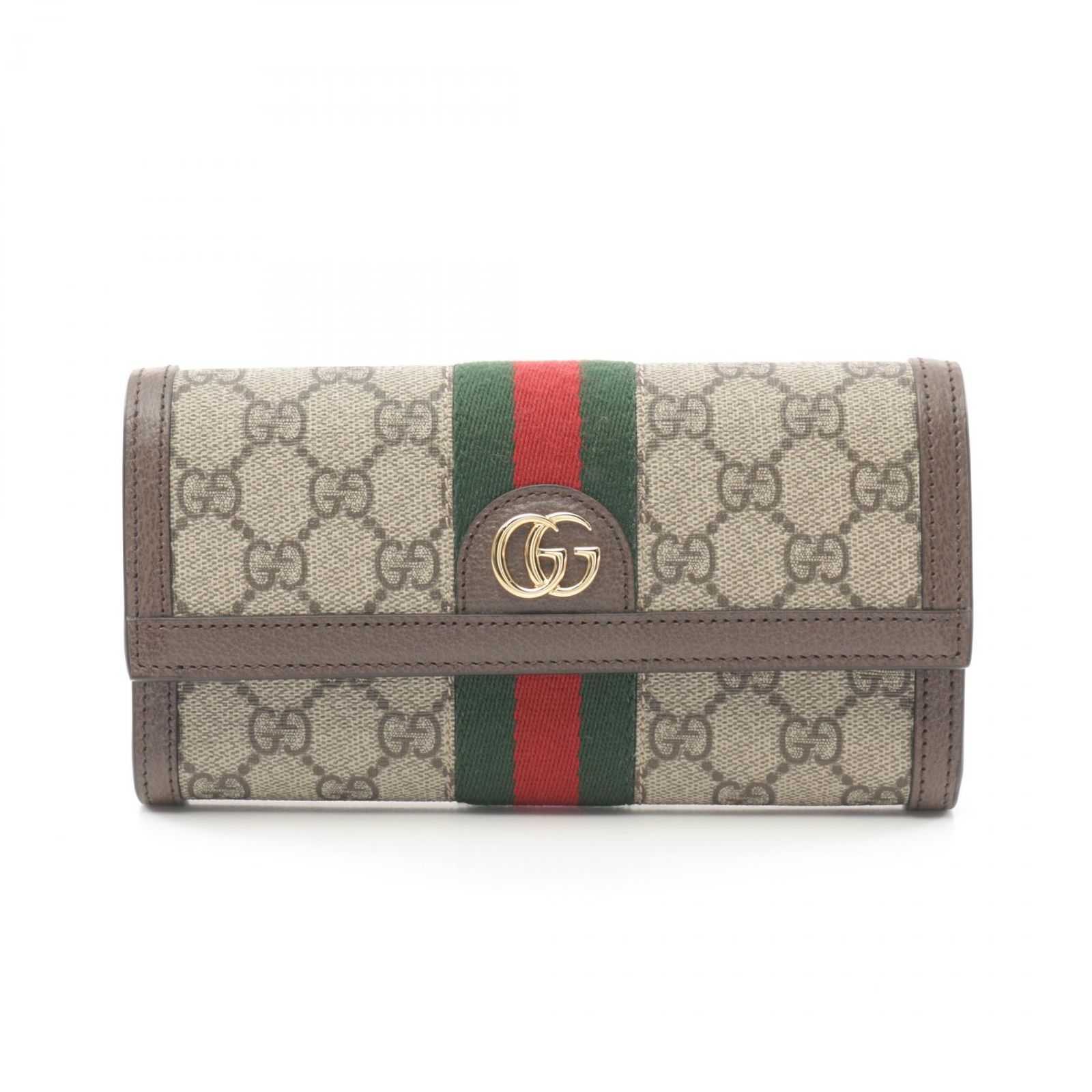 グッチ GUCCI 二つ折り長財布 オフィディア GGスプリーム コンチネンタルウォレット 52315396IWG8745 ベージュ|エボニー PVCコーティングキャンバス レザー オフディア GGコンチネンタルウォエレット レディース