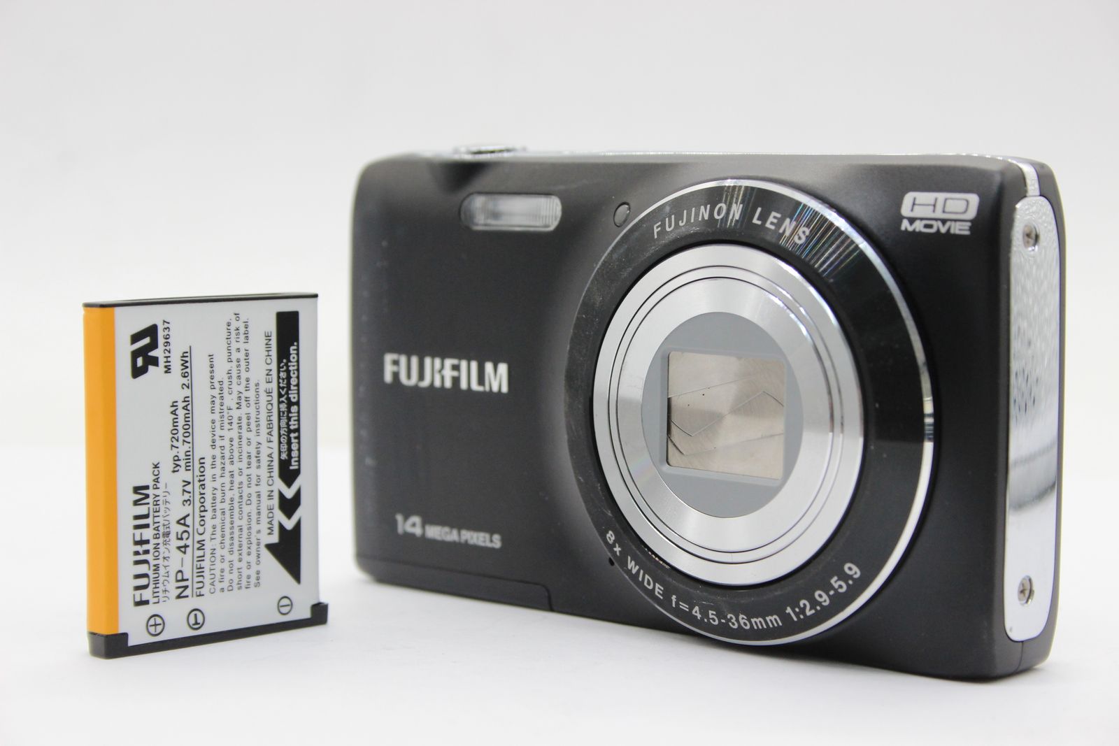 返品保証】 フジフィルム Fujifilm Finepix JZ100 ブラック 8x Wide 