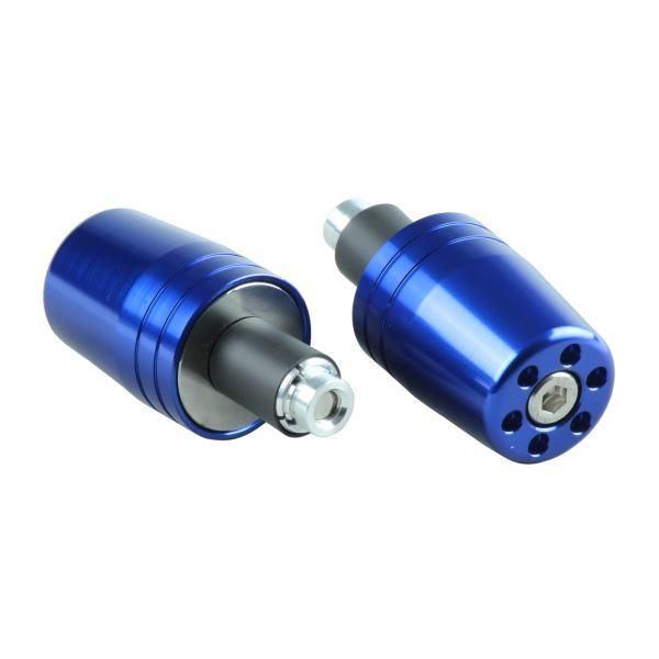 GSR400(2006-2010) 用 ウルトラヘビーバーエンドキャップ(内径14-19mm対応) ブルー｜ポッシュフェイス/POSH